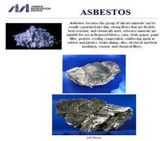 Background "asbestos" word is Greek "miracle mineral" softness, flexibility and its ability to withstand heat Not widely available until the late 1800s major deposits were found in Canada.