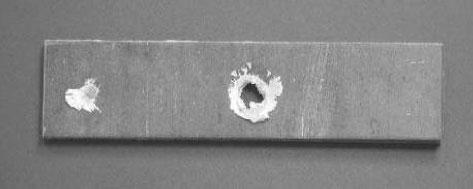 5 Blow-through hole of AR-B condition 8 Nugget diameter v.