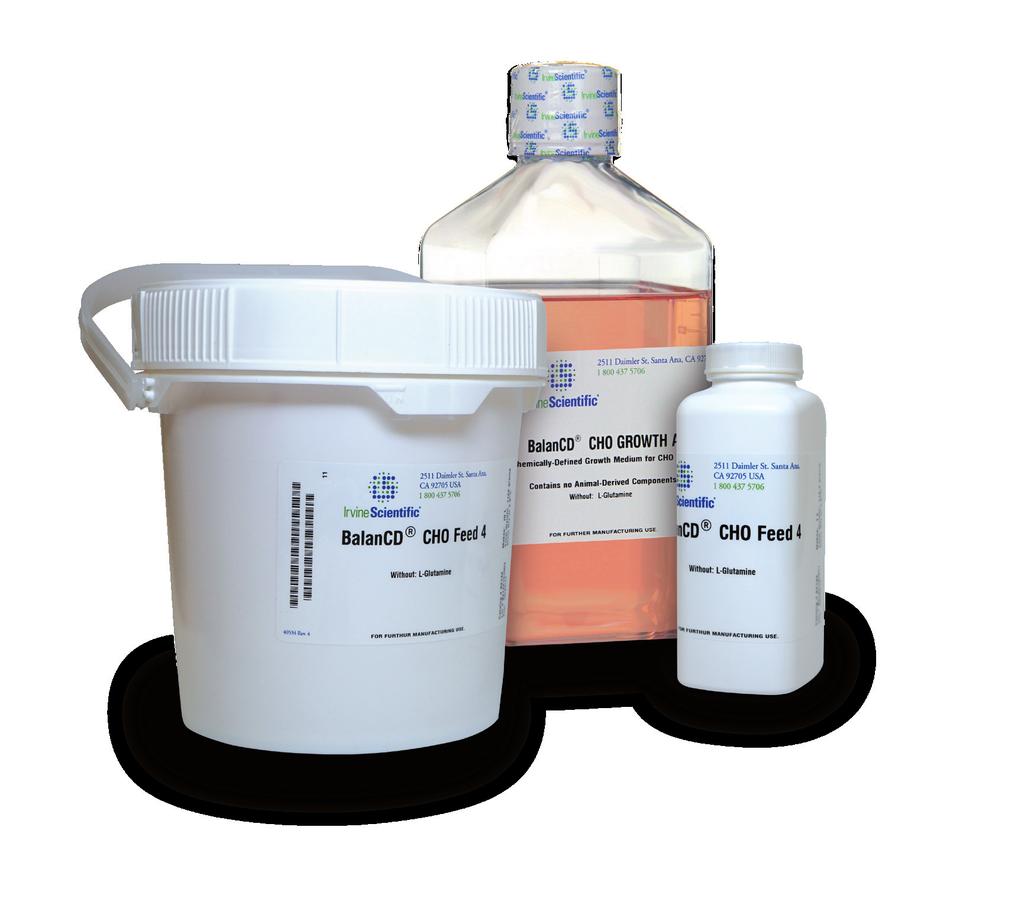 The advantage Productivity and Cell Growth Quality and Control Efficiency and Ease of Use Advanced, concentrated formula designed to meet the needs of high performing cell lines Optimized for