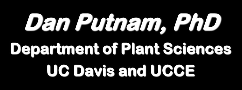 Dan Putnam, PhD Department of