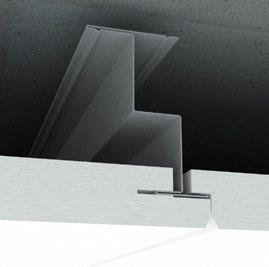 Concealed ceiling system Continuous expression