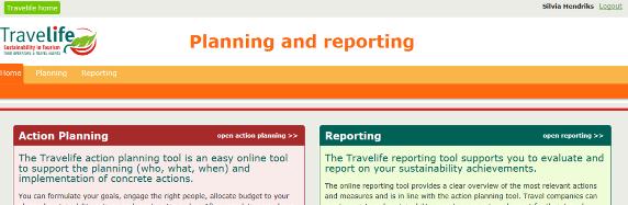 Step 4 To access the action planning module click open action planning >> or click Planning in the main navigation bar.