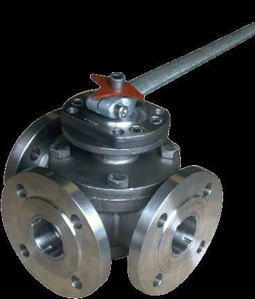 TRUNNION MOUNTED DESIGN RK-FHT FIG. 120 Fire-Safe Antistatic device ISO 5211 TA Luft CAST CARBON STEEL BALL VALVE Type: 3-way valve FULL BORE BALL VALVE 2-PCS.