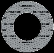 Sealing Technologies RECOMMENDED GASKETS KLINGERSIL C-4324 PN10» Material: Gasket material bound with NBR, based on a combination of synthetic high-tech fibres.
