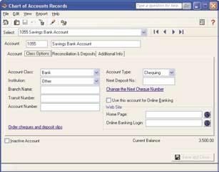 setting up your company Adding or Modifying Accounts Account type X is reserved for the system-defined Current Earnings account.