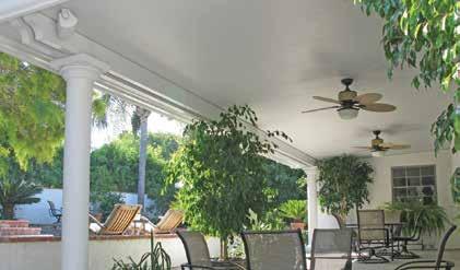 Open Style. With a traditional style open lattice cover, you can select the amount of shade or sunlight that you desire in your outdoor patio living area.