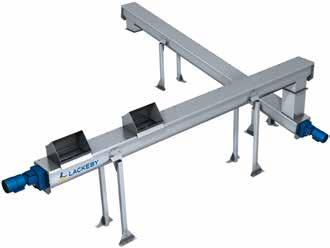 CONVEYORS AND COMPACTORS Lackeby Screw conveyor Spiral with or without shaft depending on the application Customized, project-adapted design Low maintenance and operation costs