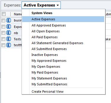 One can chose the same from the drop down list provided against Expenses heading.