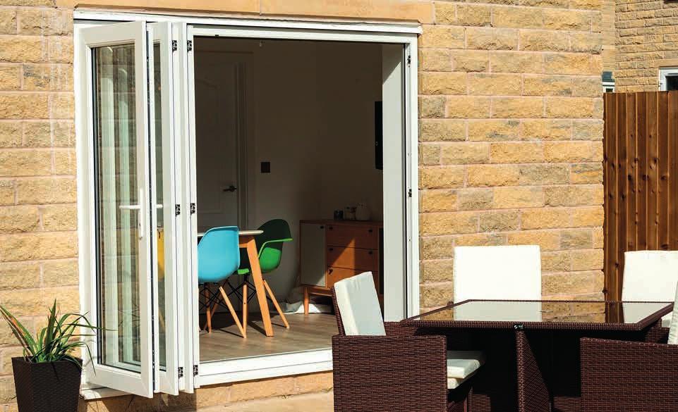 SMARTFOLD DOORS With more options for opening doors than seem possible, the innovative and flexible SmartFold Door from VEKA Group offers independently manoeuvrable sashes with minimal intrusion into