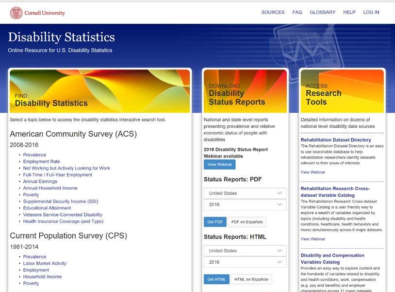 Cornell Disability Statistics MNBLN s Career Connections