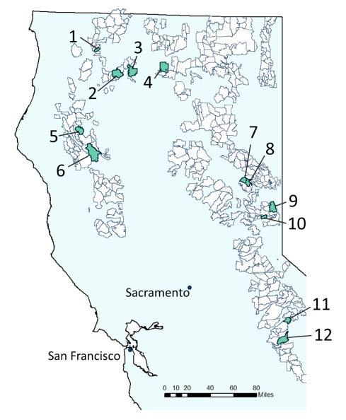 320,000 acres 155 stream collection sites, monitored monthly during grazingrec period (Jun-Nov, 2011).