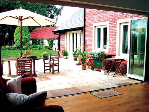 By replacing an existing external wall section of your property with a set of Sunfold Systems Folding Sliding Doors a unique