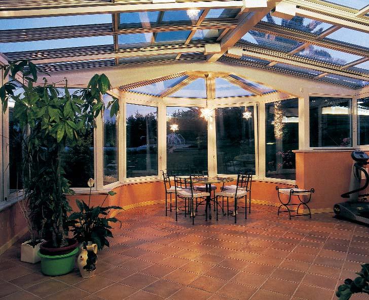 Conservatories and Garden Rooms Sunfold s SF70 is a unique system enabling the doors to travel as faceted