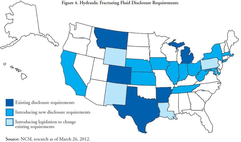 FLUID ADDITIVE DISCLOSURE At least 9 states already have disclosure requirements of some form