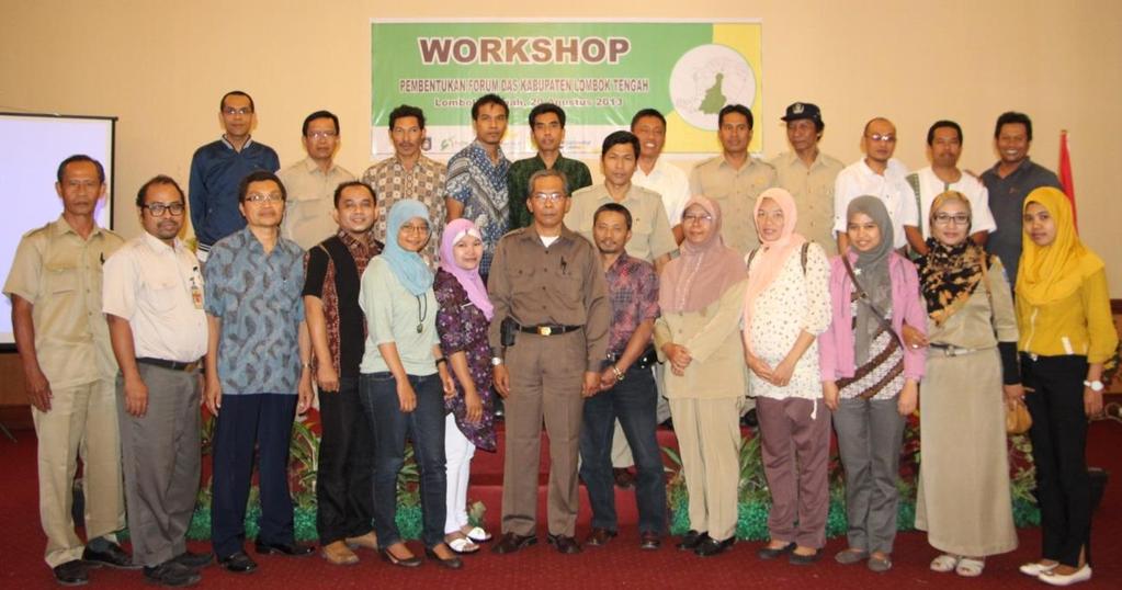 Case study Lombok Actions: Institutional development Establish a district Watershed Forum to implement watershed plan
