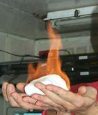 Gas hydrates (Burning