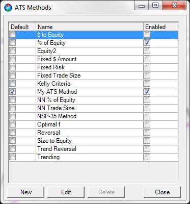 Select your Default ATS Method Click the check box in the