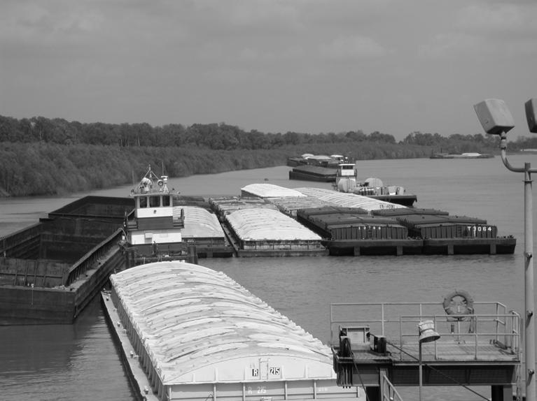 Louisiana by inland waterway are ultimately exported.