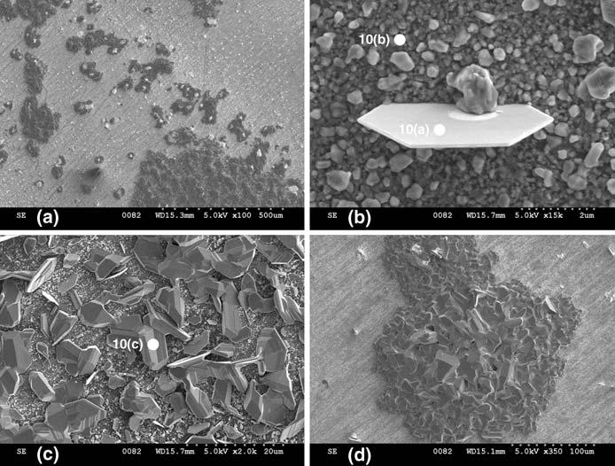 Oxid Met (2009) 72:67 86 79 Fig. 9 Corrosion products observed on Fe 12.5Al alloy after 500 h exposure to the mixed oxidizing/ sulfidizing environment at 500 C.