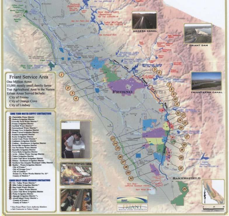 Holding Contracts San Joaquin River downstream of Friant 5 cfs required past diversions