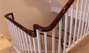 Handrail Height 1. When handrail fittings or bendings are used to provide continuous transition between flights, the fittings or bendings shall be permitted to exceed the maximum height. 2.