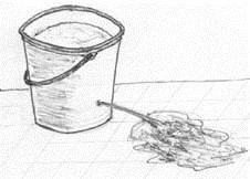 3.9 WATER PRESSURE What happens if there is a small hole in a bucket of water? Water leaks from the bucket of course! A jet of water shoots out from the hole.