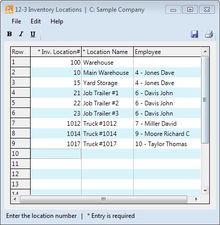Set Up Inventory Sage 100 Contractor Activity 5 Setup Inventory Valuation Method Please return to your desktop. 1. Start Sage 100 Contractor and select the Sample Company, if you have not already done so.