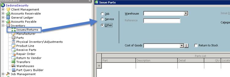There are two advantages of adjusting your inventory using this method: Multiple parts within the same warehouse may be