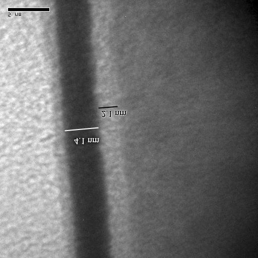 81 Figure 4-18: XTEM of non UV annealed hafnium film H3.
