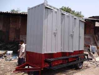 Toilets on Trolleys in various shapes,