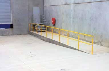 ECO-Rail reduces the risk of injury by providing fall protection and guidance along walkways.