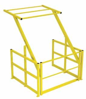 The Verge Rollover Gate allows pallets to be moved to and from mezzanine floors and dock areas safely.
