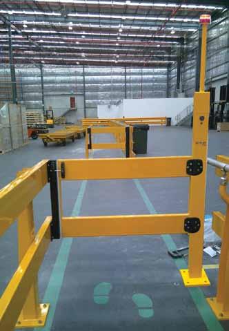 The innovative design beeps when the light is flashing to alert forklift operators of pedestrian movements in busy environments or in areas of low visibility providing increased protection for