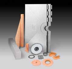 Schluter -KERDI-SHOWER-KIT The KERDI-SHOWER-KIT is an all-inclusive package containing the components required to create a watertight shower assembly without a mortar bed.