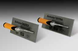 Schluter -DITRA-TROWEL and Schluter -KERDI-TROWEL Used to install DITRA and KERDI membranes. The DITRA-TROWEL features an /6" x /6" (.5 mm x.
