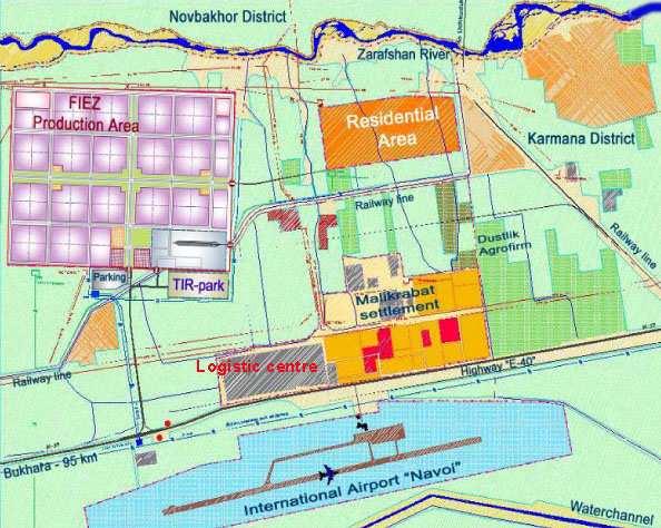 Navoi, Uzbekistan Free Economic Zone with manufacturing of: Electro-technical and