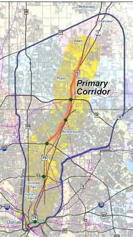 US 75 Corridor Networks Freeway with continuous