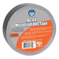 is required and the appearance of metalized backing is preferred Meets HUD, BOCA and LA County codes Tested in accordance with UL 73 (ASTM E-84) AC36 MEDIUM MIL DUCT TAPE (UL-73 RATED) 437 (silver).
