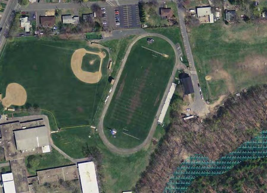 athletic field footprint needed for a true multipurpose rectangular field. Other improvements include accessible walkways to access the field and the existing grandstands.