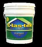 Product Guide 127 129 109 103 SOLAR ONE State-of-theart, specified-performance elastomeric TOPCOAT. Resistant to dirt pickup; resistant to extremely low temperatures. Can be used on new foam.