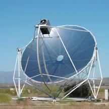 Dish Stirling Systems A large hollow reflector is