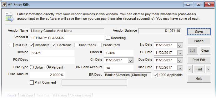 Immediate Payment by Electronic Transfer Electronic Funds Transfer (EFT) is the electronic transfer of funds from one bank account to another in an encrypted format.