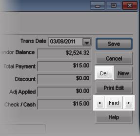To delete an individual payment: 1 In Accounts Payable, select Payment Tasks > Adjust / Pay Bills Manually from the left navigation pane.