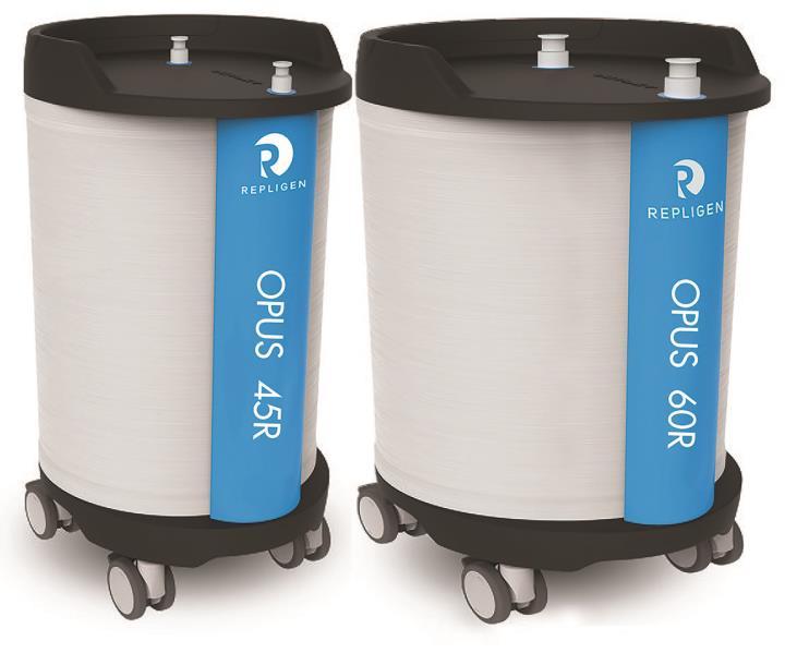 Bioburden challenge shows columns are cleanable and easily sanitized Bioburden Challenge OPUS 45R OPUS 60R Cleaning Step/Measurement Water effluent after overnight E.