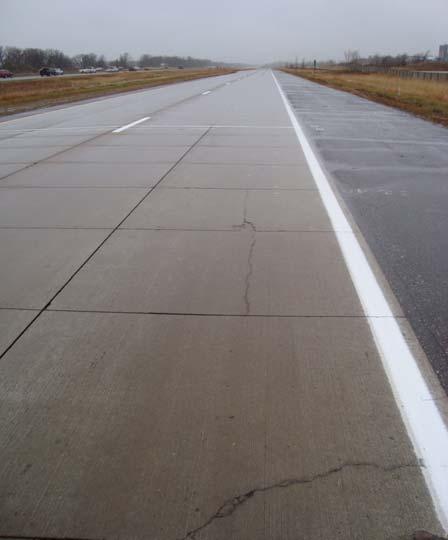 In the Mn/ROAD whitetopping sections, only Cell contained doweled joints. Cell and Cell are companion sections in that the designs are exactly the same but Cell contains mm (-in) dowels.