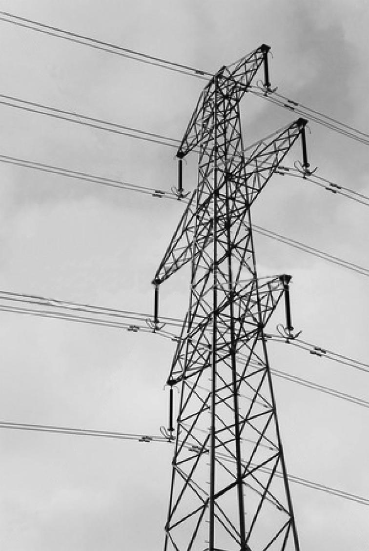 (c) Overhead power cables supported on pylons are used to carry electricity. The table shows information about three metallic substances.