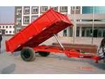 TWO-WHEEL FARM TRAILER 6 + Type: Hydraulic self-unloading + Kind: Rear unloading + Number of rubber wheels: 02 + Overall dimensions (LxWxH) (cm): 280 x 160 x 150 + Size of carriage (cm):200 x 100 x
