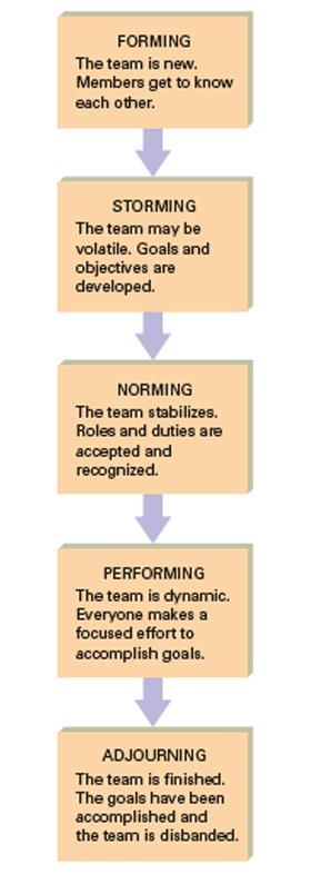 Stages of Team Development Forming Storming Norming