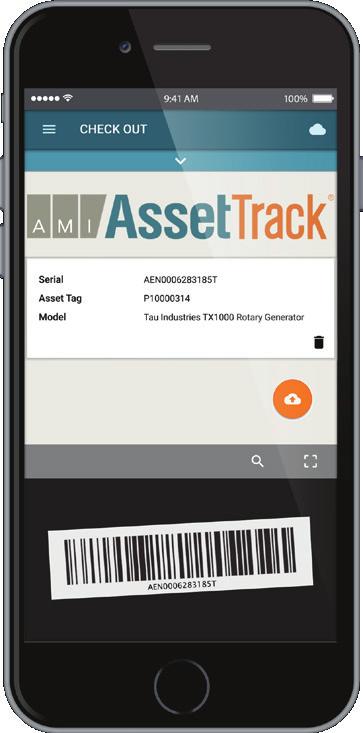 signature capture GPS location tracking Offline support AssetTrack 4 enables asset managers to define barcode