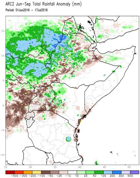 Rainfall deficits likely persist in Uganda, Rwanda and parts of the lake Victoria in the coming weeks, as little or no